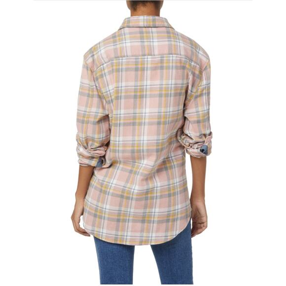 NWT Joe's Jeans The Shirt Plaid Brushed Flannel Unisex Shirt Large - Picture 2 of 10